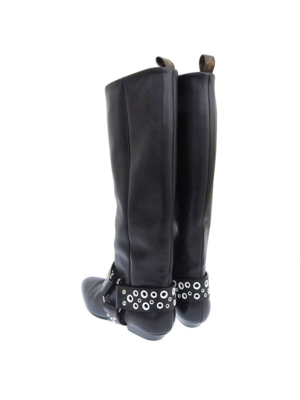 Louis Vuitton 2019 Item Rhapsody Line Pointed Toe Low Heel Leather Long Boots - Picture 4 of 8